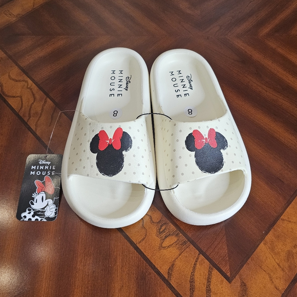 Minnie Mouse Slip On Sandals NWT